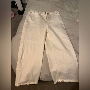 Madewell perfect vintage cropped wide leg jeans